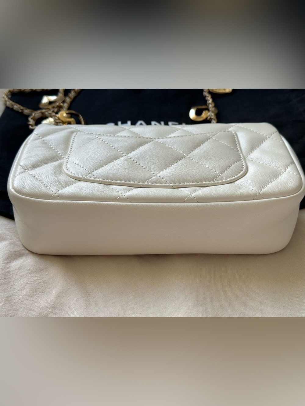 CHANEL Mini Classic Flap Heart Charm Bag with Gold Hardware - Picture 11 of 16